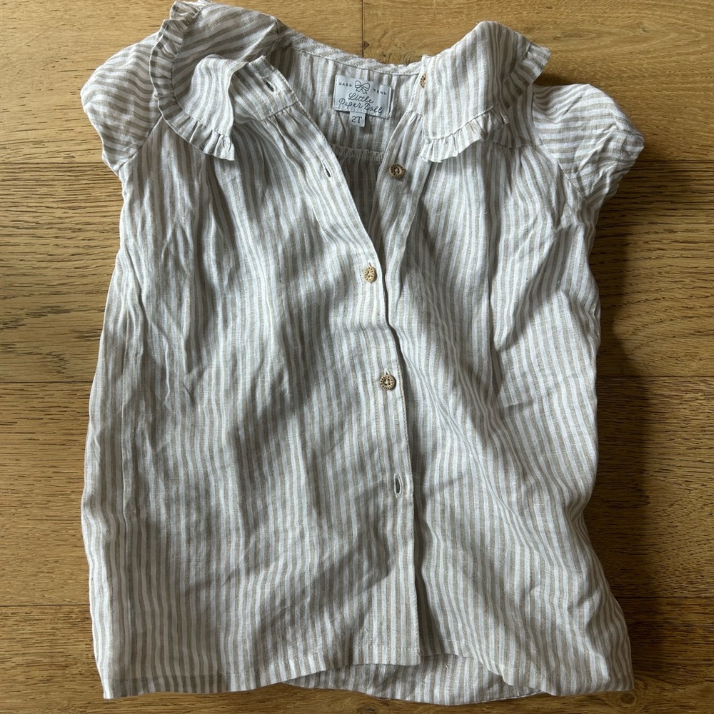 Little paper kids linen dress